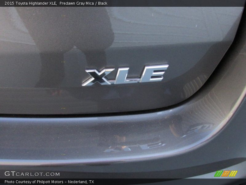 Predawn Gray Mica / Black 2015 Toyota Highlander XLE