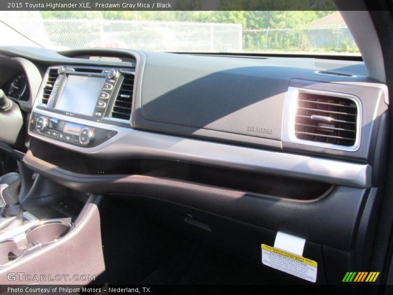 Predawn Gray Mica / Black 2015 Toyota Highlander XLE