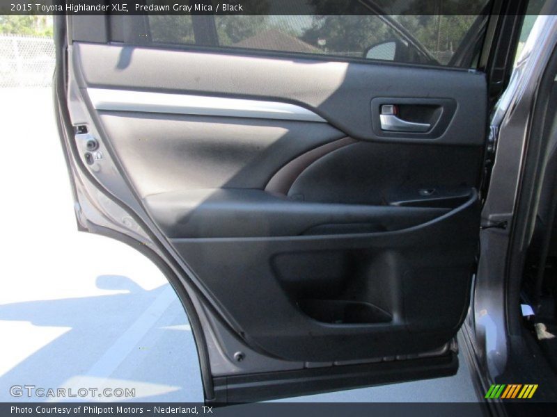 Predawn Gray Mica / Black 2015 Toyota Highlander XLE