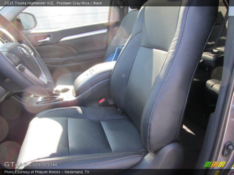 Predawn Gray Mica / Black 2015 Toyota Highlander XLE