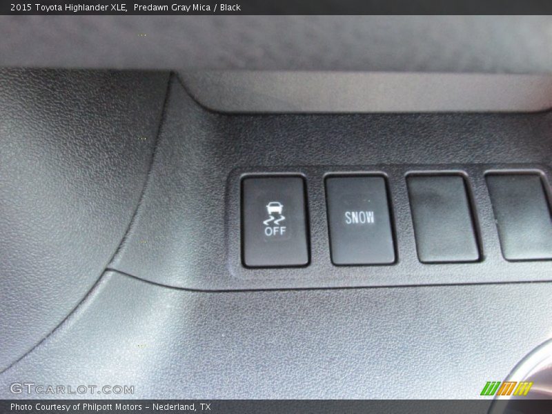 Predawn Gray Mica / Black 2015 Toyota Highlander XLE