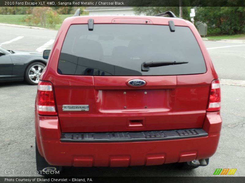 Sangria Red Metallic / Charcoal Black 2010 Ford Escape XLT 4WD