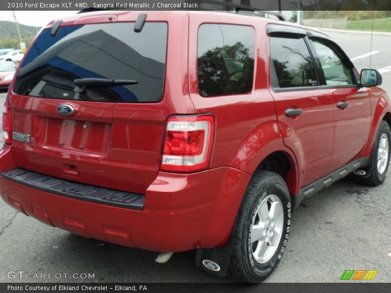 Sangria Red Metallic / Charcoal Black 2010 Ford Escape XLT 4WD