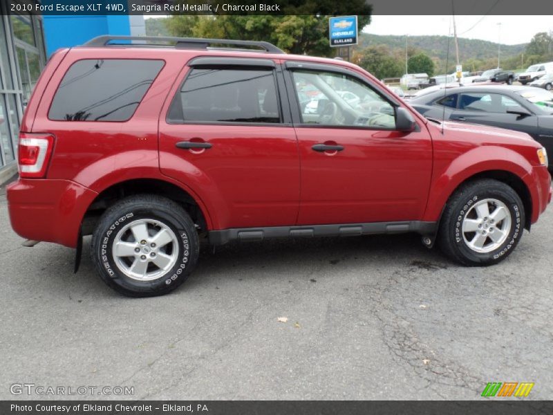 Sangria Red Metallic / Charcoal Black 2010 Ford Escape XLT 4WD