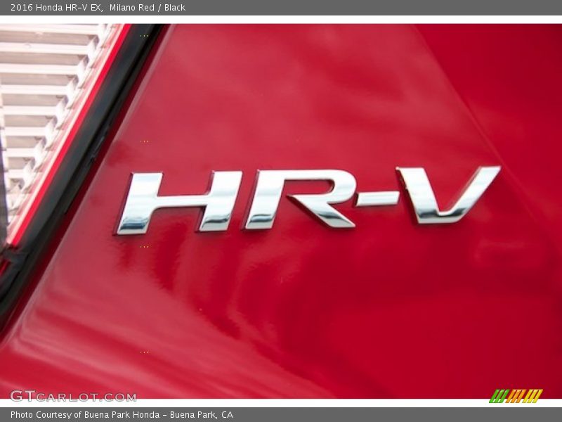Milano Red / Black 2016 Honda HR-V EX