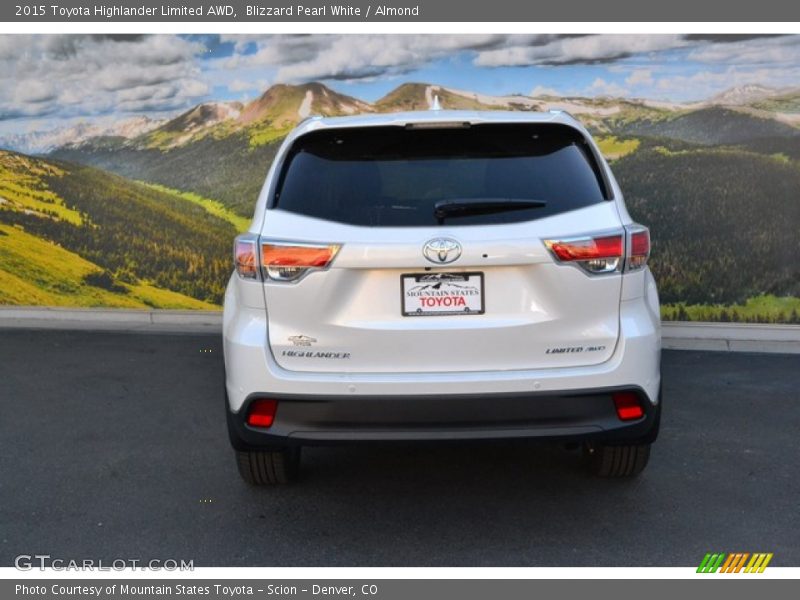 Blizzard Pearl White / Almond 2015 Toyota Highlander Limited AWD
