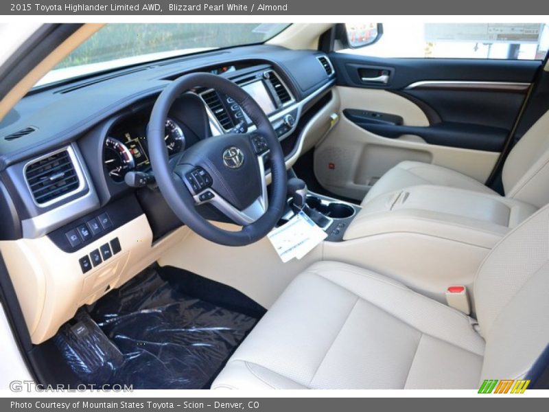 Blizzard Pearl White / Almond 2015 Toyota Highlander Limited AWD