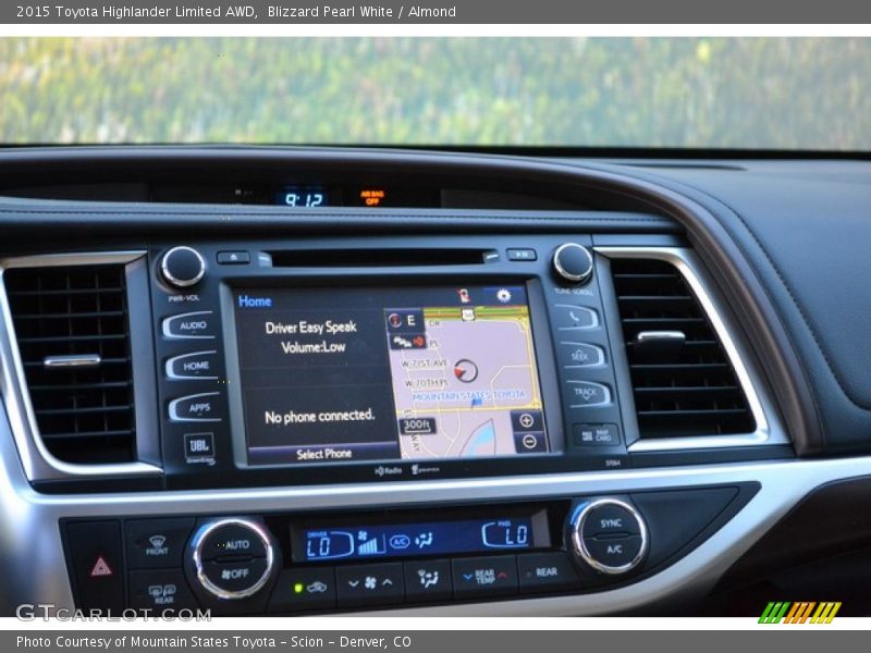 Blizzard Pearl White / Almond 2015 Toyota Highlander Limited AWD