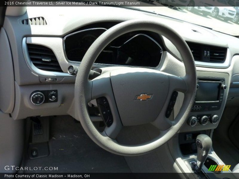 Silver Ice Metallic / Dark Titanium/Light Titanium 2016 Chevrolet Traverse LS