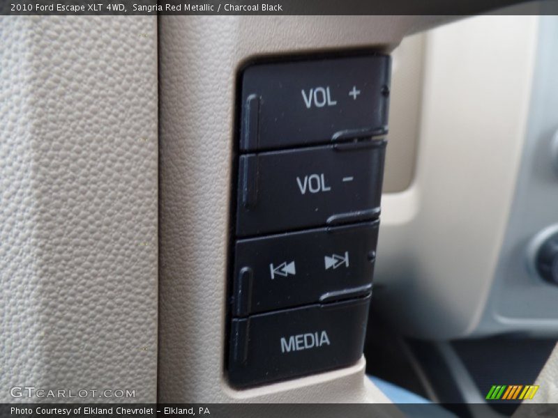 Sangria Red Metallic / Charcoal Black 2010 Ford Escape XLT 4WD