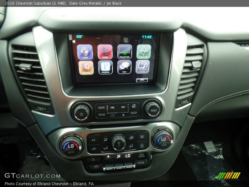 Slate Grey Metallic / Jet Black 2016 Chevrolet Suburban LS 4WD