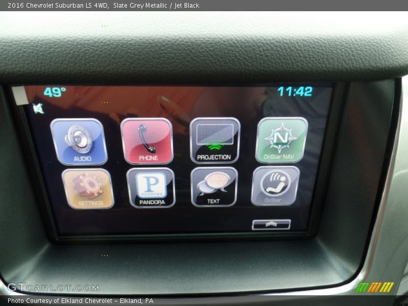 Slate Grey Metallic / Jet Black 2016 Chevrolet Suburban LS 4WD