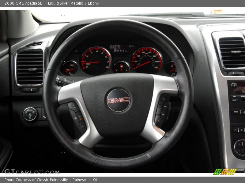 Liquid Silver Metallic / Ebony 2008 GMC Acadia SLT