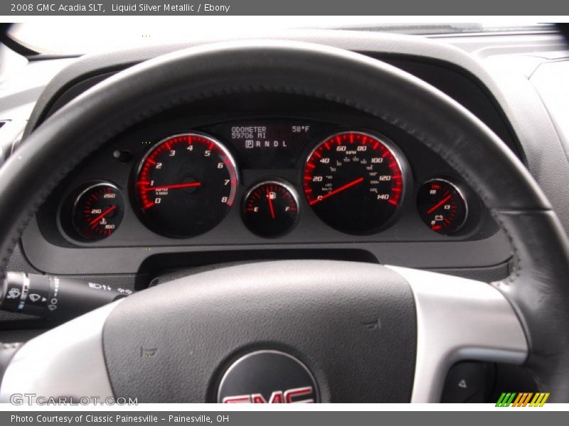 Liquid Silver Metallic / Ebony 2008 GMC Acadia SLT