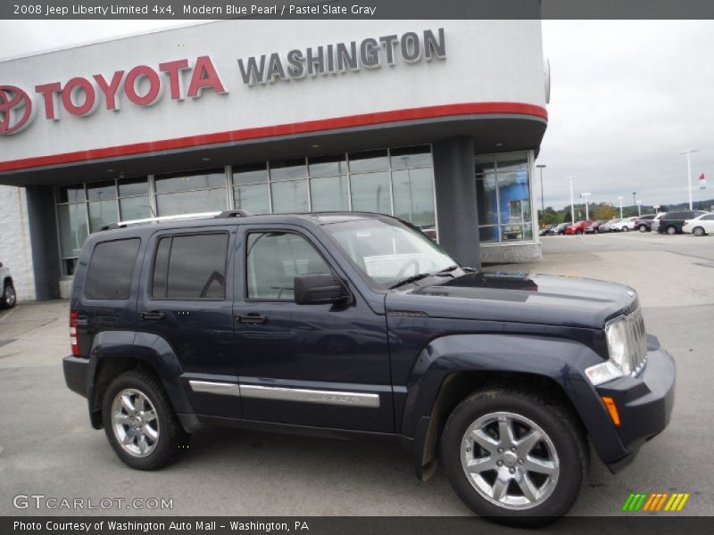 Modern Blue Pearl / Pastel Slate Gray 2008 Jeep Liberty Limited 4x4