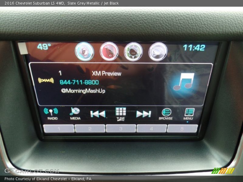 Slate Grey Metallic / Jet Black 2016 Chevrolet Suburban LS 4WD