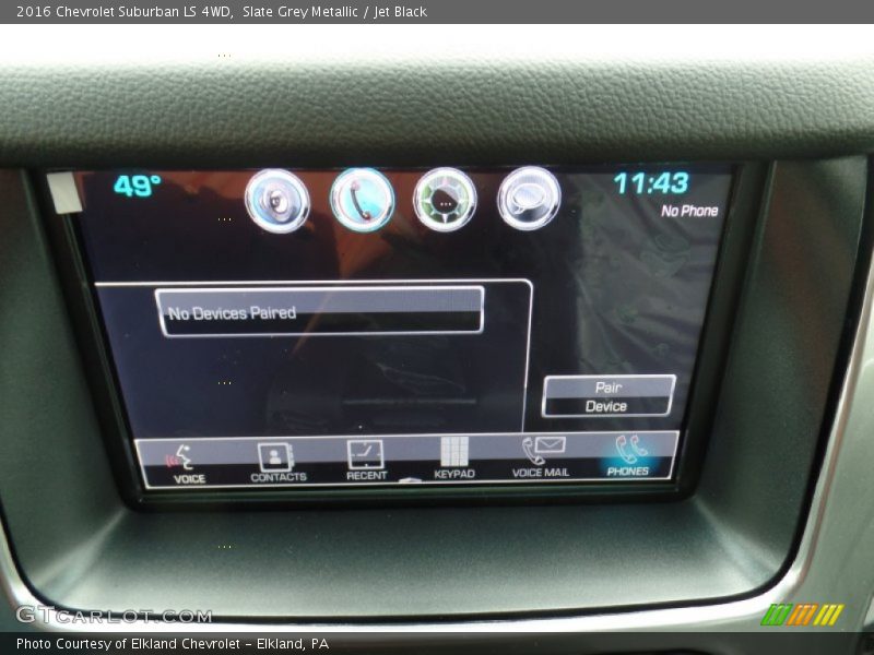 Slate Grey Metallic / Jet Black 2016 Chevrolet Suburban LS 4WD