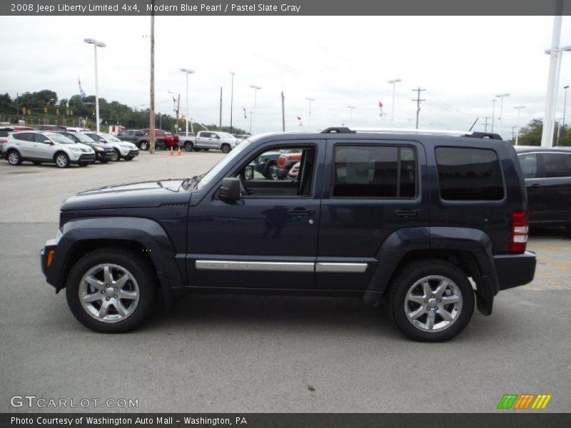 Modern Blue Pearl / Pastel Slate Gray 2008 Jeep Liberty Limited 4x4