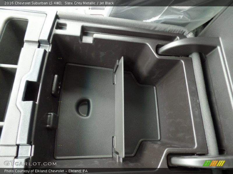Slate Grey Metallic / Jet Black 2016 Chevrolet Suburban LS 4WD