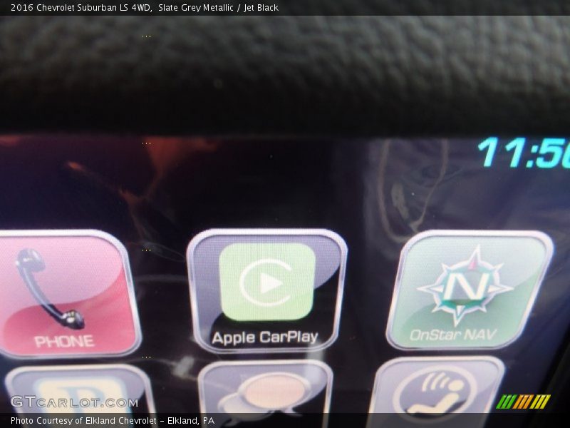 Slate Grey Metallic / Jet Black 2016 Chevrolet Suburban LS 4WD