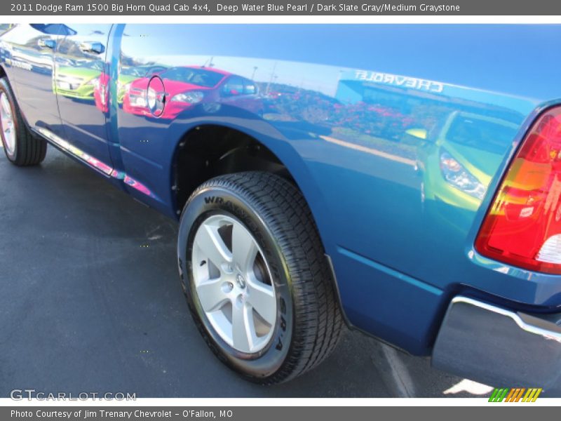 Deep Water Blue Pearl / Dark Slate Gray/Medium Graystone 2011 Dodge Ram 1500 Big Horn Quad Cab 4x4