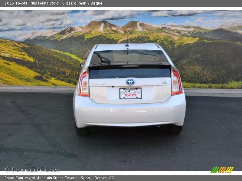 Blizzard Pearl / Bisque 2015 Toyota Prius Four Hybrid