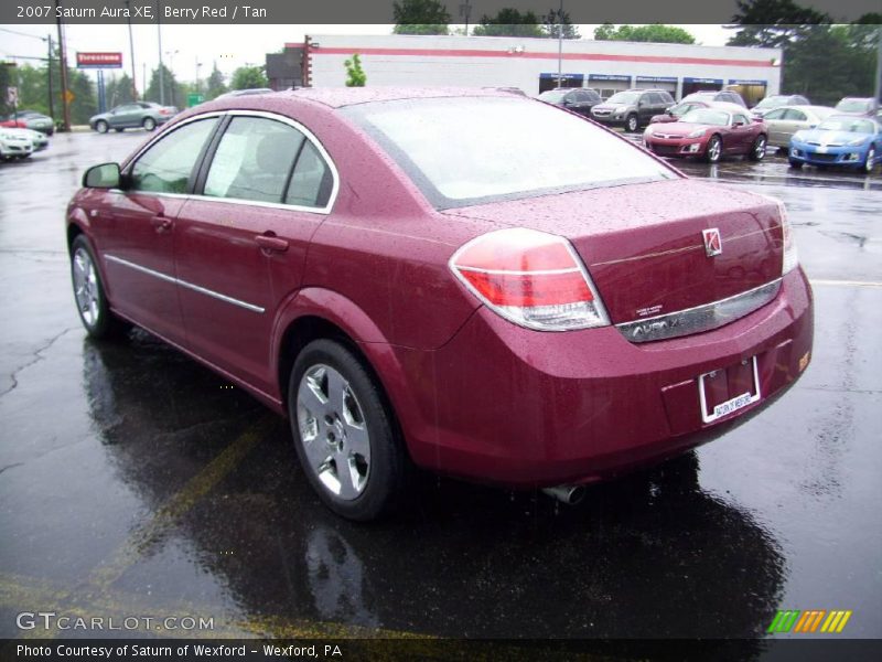 Berry Red / Tan 2007 Saturn Aura XE