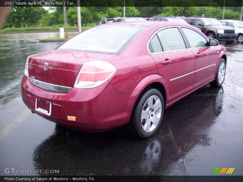 Berry Red / Tan 2007 Saturn Aura XE