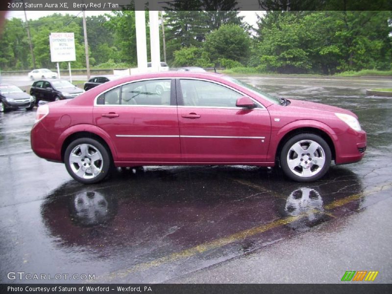 Berry Red / Tan 2007 Saturn Aura XE