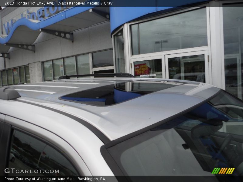 Alabaster Silver Metallic / Gray 2013 Honda Pilot EX-L 4WD