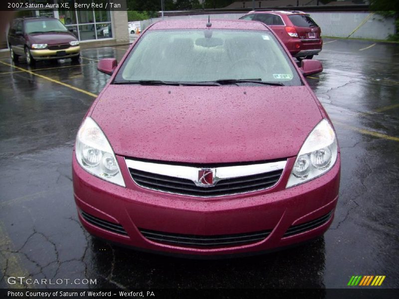 Berry Red / Tan 2007 Saturn Aura XE