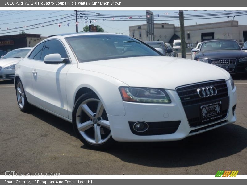 Ibis White / Cinnamon Brown 2010 Audi A5 2.0T quattro Coupe