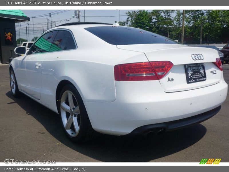 Ibis White / Cinnamon Brown 2010 Audi A5 2.0T quattro Coupe