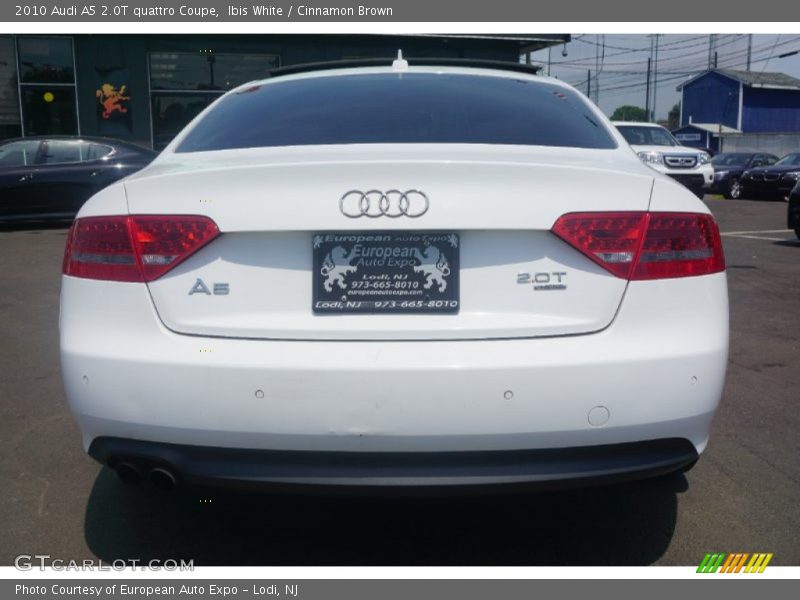 Ibis White / Cinnamon Brown 2010 Audi A5 2.0T quattro Coupe