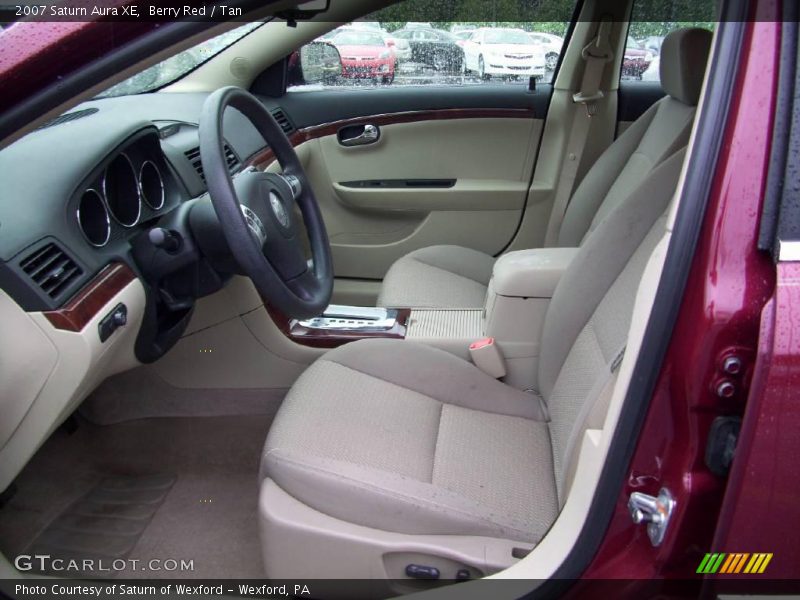 Berry Red / Tan 2007 Saturn Aura XE