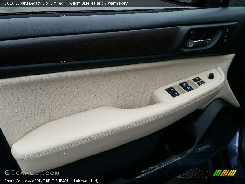 Twilight Blue Metallic / Warm Ivory 2016 Subaru Legacy 2.5i Limited