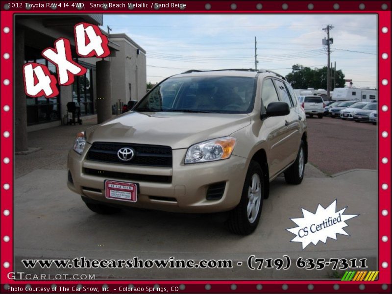 Sandy Beach Metallic / Sand Beige 2012 Toyota RAV4 I4 4WD