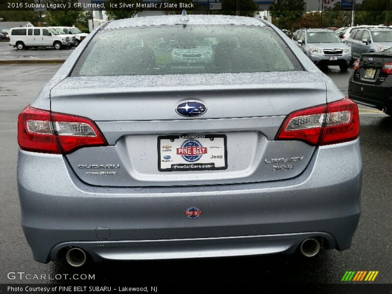 Ice Silver Metallic / Slate Black 2016 Subaru Legacy 3.6R Limited