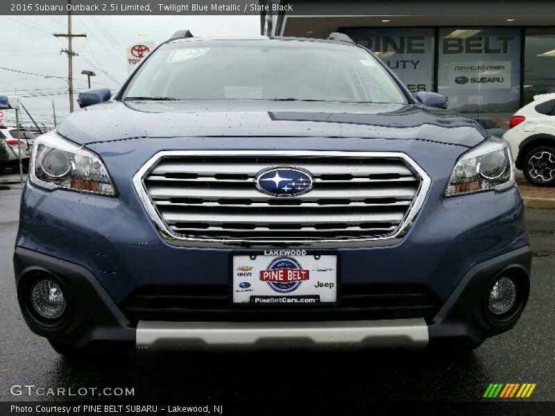 Twilight Blue Metallic / Slate Black 2016 Subaru Outback 2.5i Limited