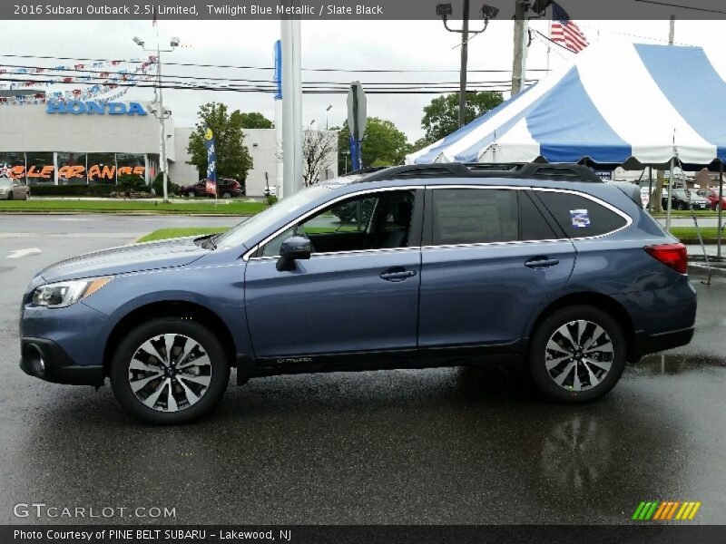 Twilight Blue Metallic / Slate Black 2016 Subaru Outback 2.5i Limited