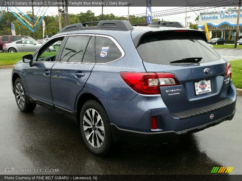Twilight Blue Metallic / Slate Black 2016 Subaru Outback 2.5i Limited