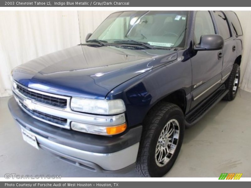 Indigo Blue Metallic / Gray/Dark Charcoal 2003 Chevrolet Tahoe LS