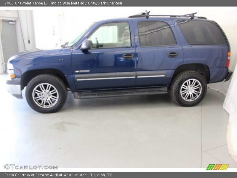 Indigo Blue Metallic / Gray/Dark Charcoal 2003 Chevrolet Tahoe LS