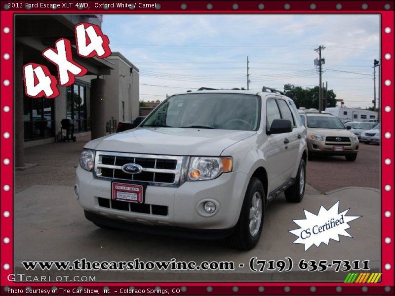 Oxford White / Camel 2012 Ford Escape XLT 4WD