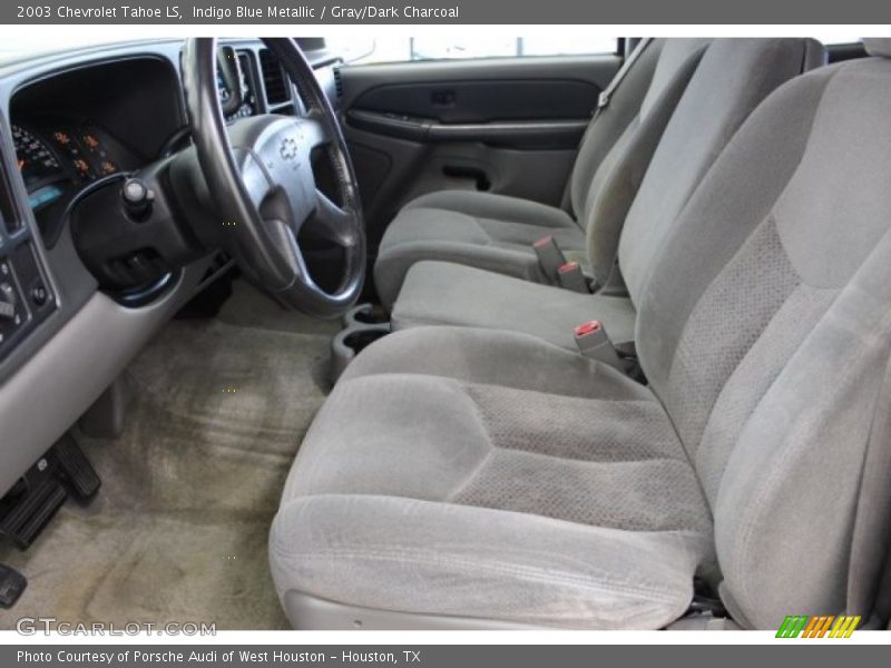 Indigo Blue Metallic / Gray/Dark Charcoal 2003 Chevrolet Tahoe LS
