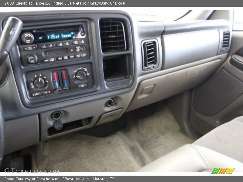 Indigo Blue Metallic / Gray/Dark Charcoal 2003 Chevrolet Tahoe LS