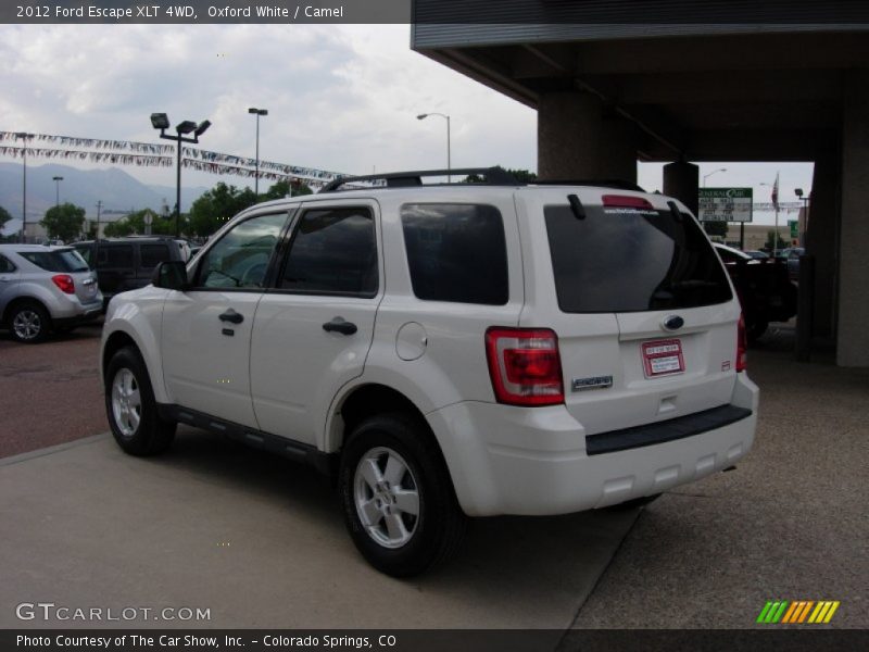 Oxford White / Camel 2012 Ford Escape XLT 4WD