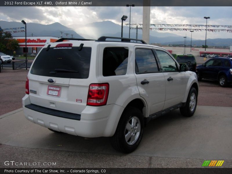 Oxford White / Camel 2012 Ford Escape XLT 4WD