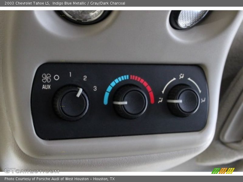 Indigo Blue Metallic / Gray/Dark Charcoal 2003 Chevrolet Tahoe LS