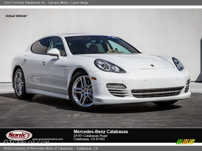 Carrara White / Luxor Beige 2013 Porsche Panamera V6